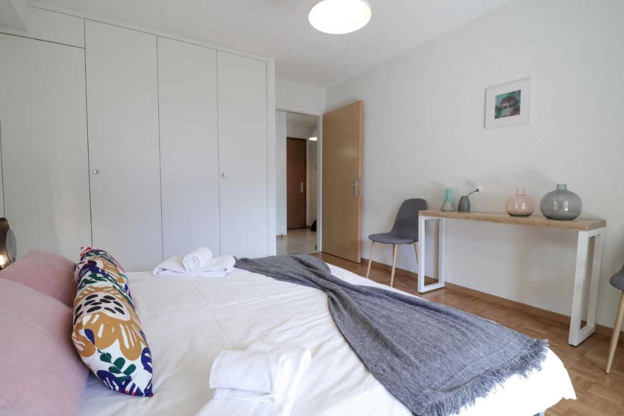 Modern Apartment Close To Martigny Train Station Ngoại thất bức ảnh